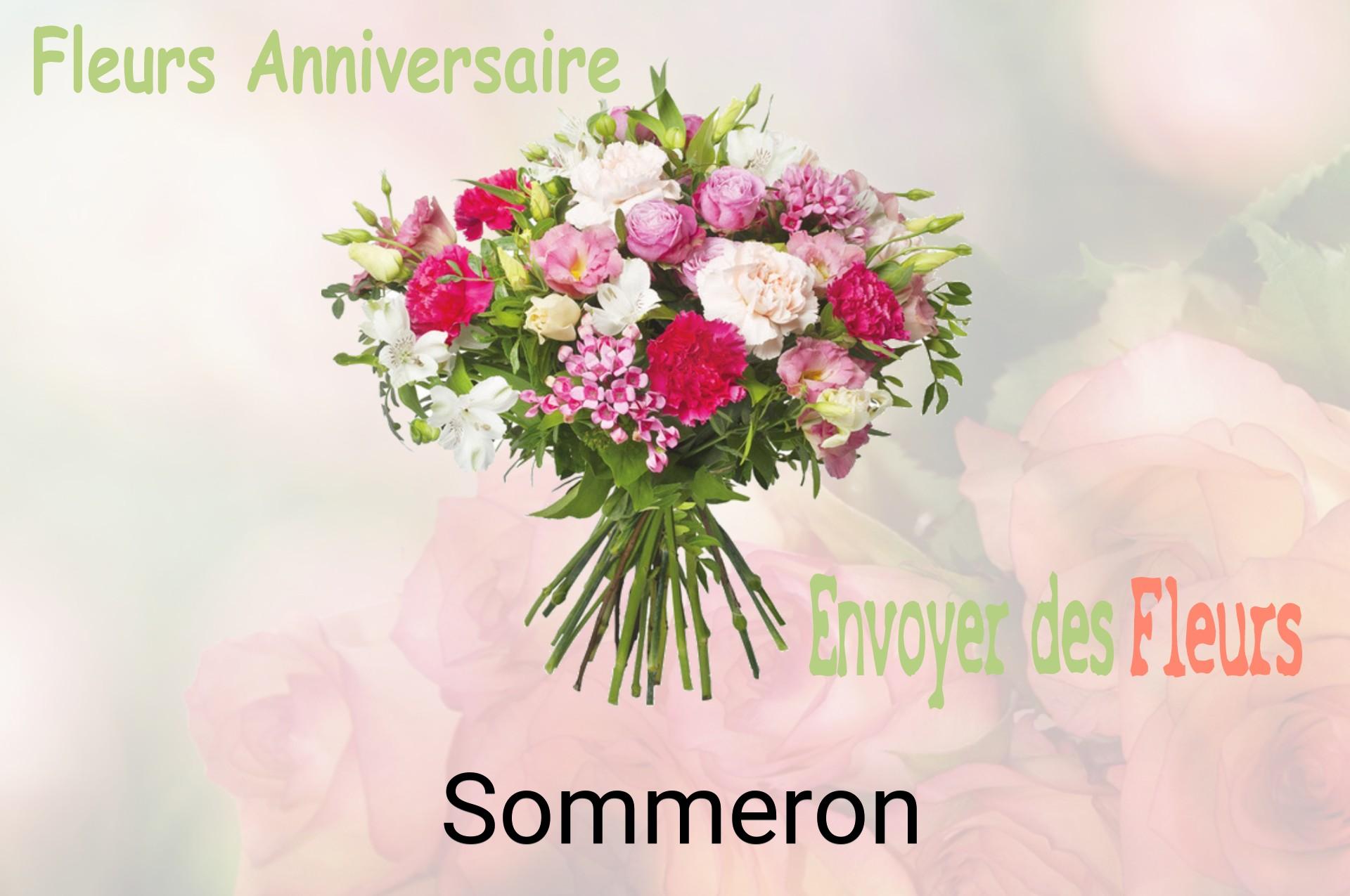 Bouquet de fleurs d’anniversaire livré à Sommeron